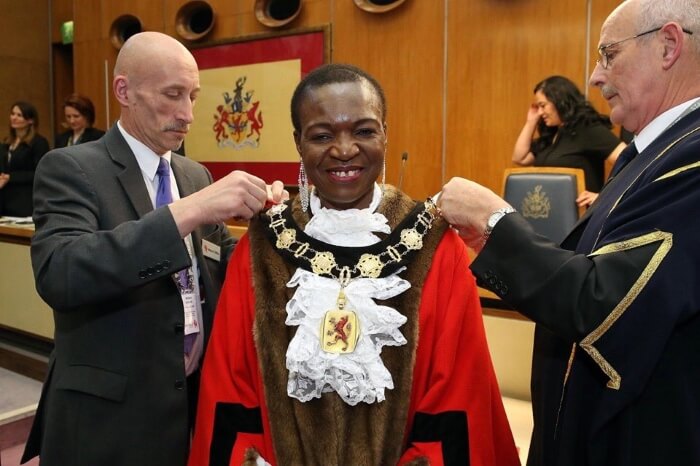 kate anolue inauguration as mayor of enfield May 2019