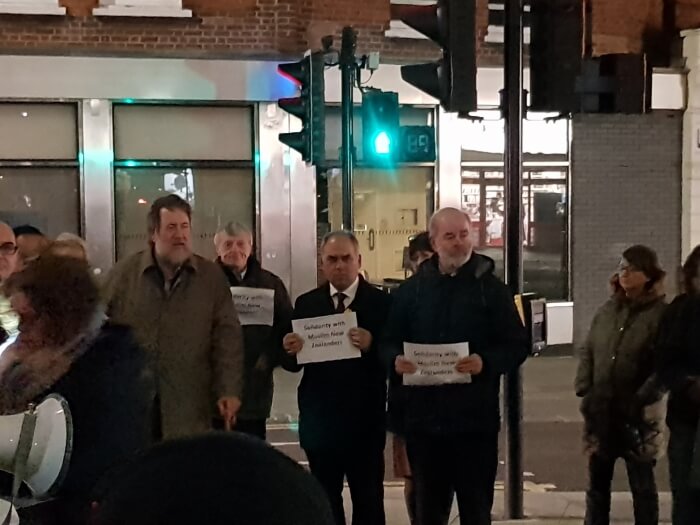 vigil for nz in palmers green 2