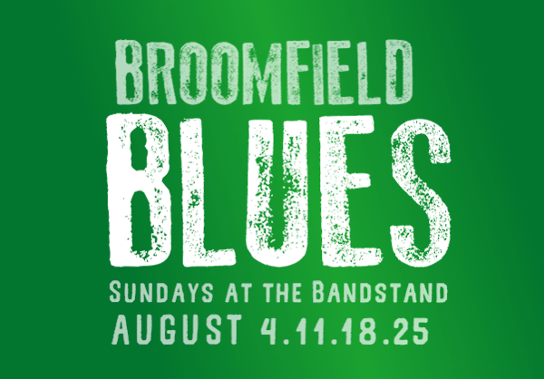 Advert for Broomfield Blues Sundays in August