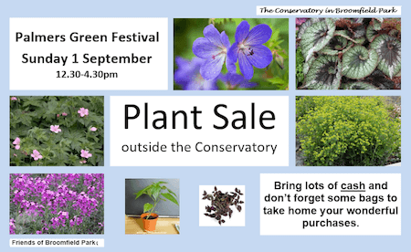 poster or flyer advertising event Autumn Plant Sale in Broomfield Conservatory