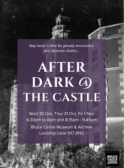 poster or flyer advertising event After Dark at the Castle