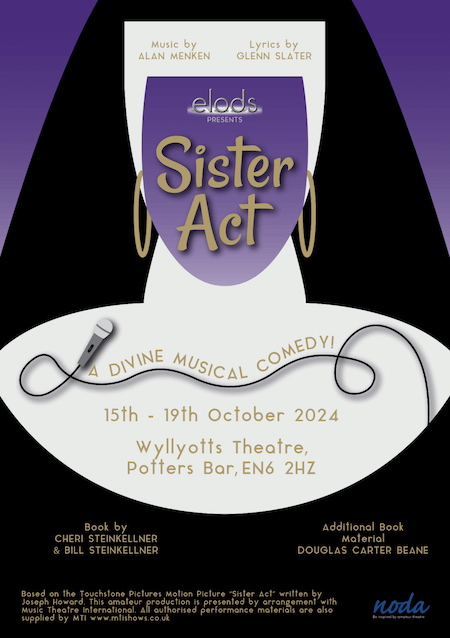 poster or flyer advertising event ELODS present Sister Act