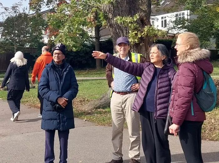 better streets for enfield walk and talk in grovelands park