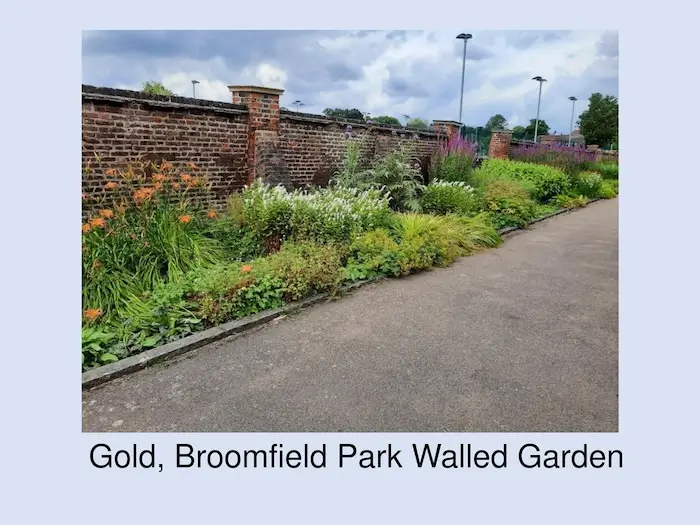 broomfield park walled garden photo from enfield in bloom awards