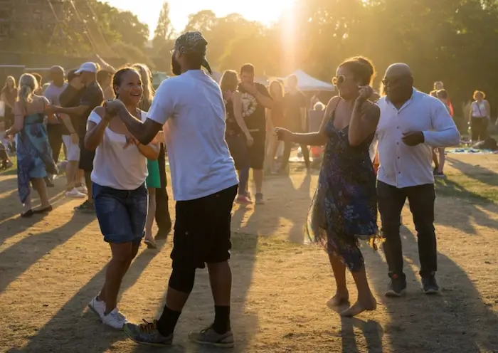 dancers at the palmers green festival