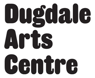 dugdale arts centre logo stacked black 330px with margin