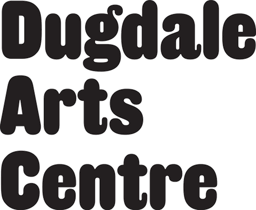 dugdale arts centre logo stacked black 500px