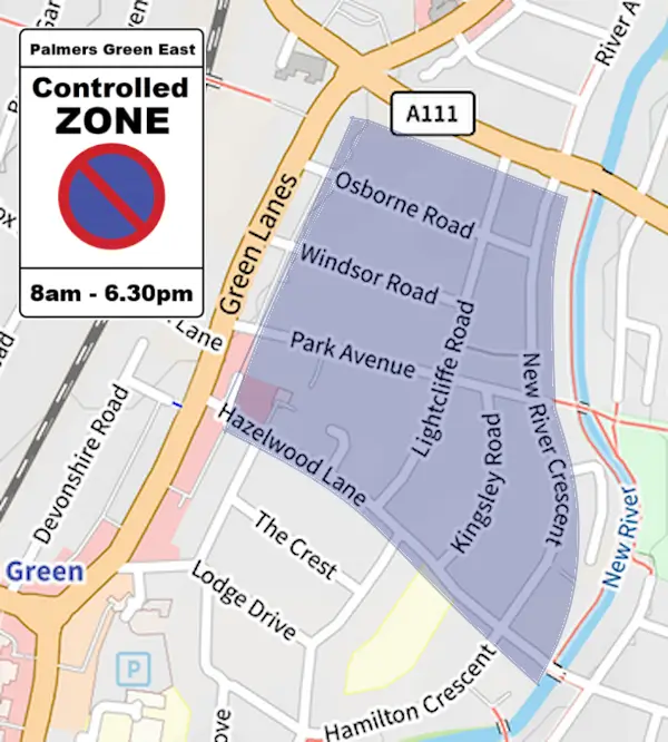 palmers green east cpz map 2 1