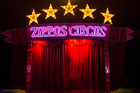 poster or flyer advertising event Zippo\'s Circus in Broomfield Park